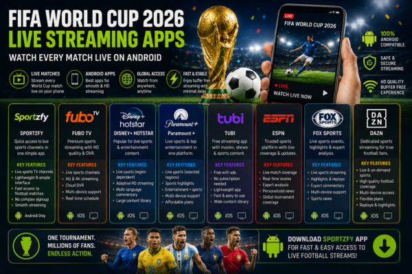 FIFA World Cup 2026 Live Streaming Apps