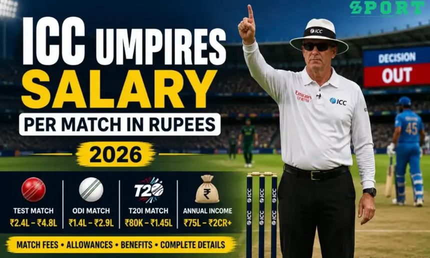 ICC Umpires Salary Per Match in Rupees
