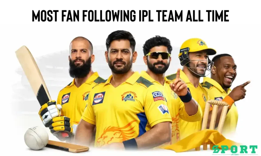 Most Fan Following IPL Team All Time